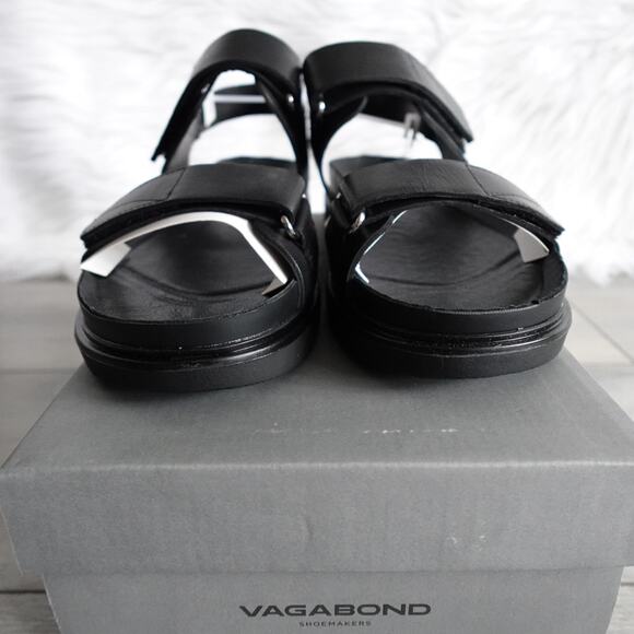 Vagabond Erin Black Strap Sandal Size 41 - Picture 8 of 14